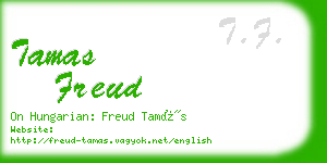 tamas freud business card